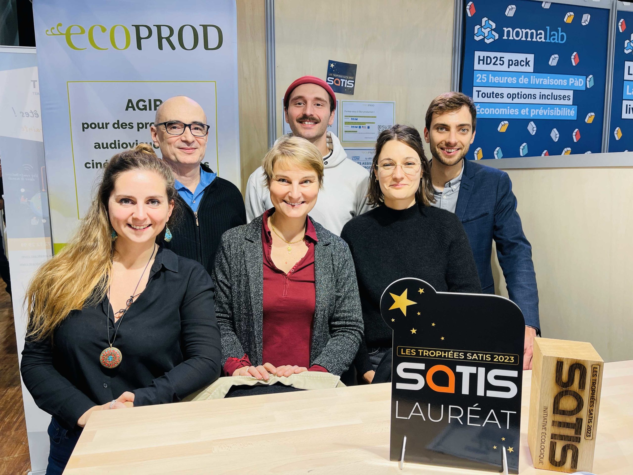 Photo équipe Ecoprod lauréate du trophée Statis 2023