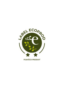 Logo label ecoprod deux étoiles film eco produit